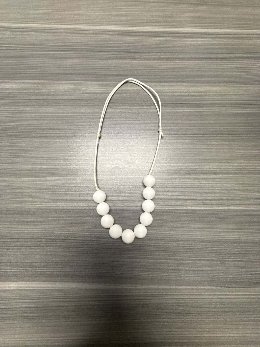 Silicone Teething Statement Necklace with Adjustable Cord